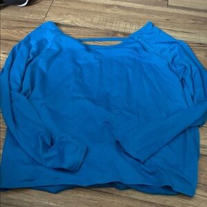 Chic Blue Long Sleeve Women's Top (Bin X)